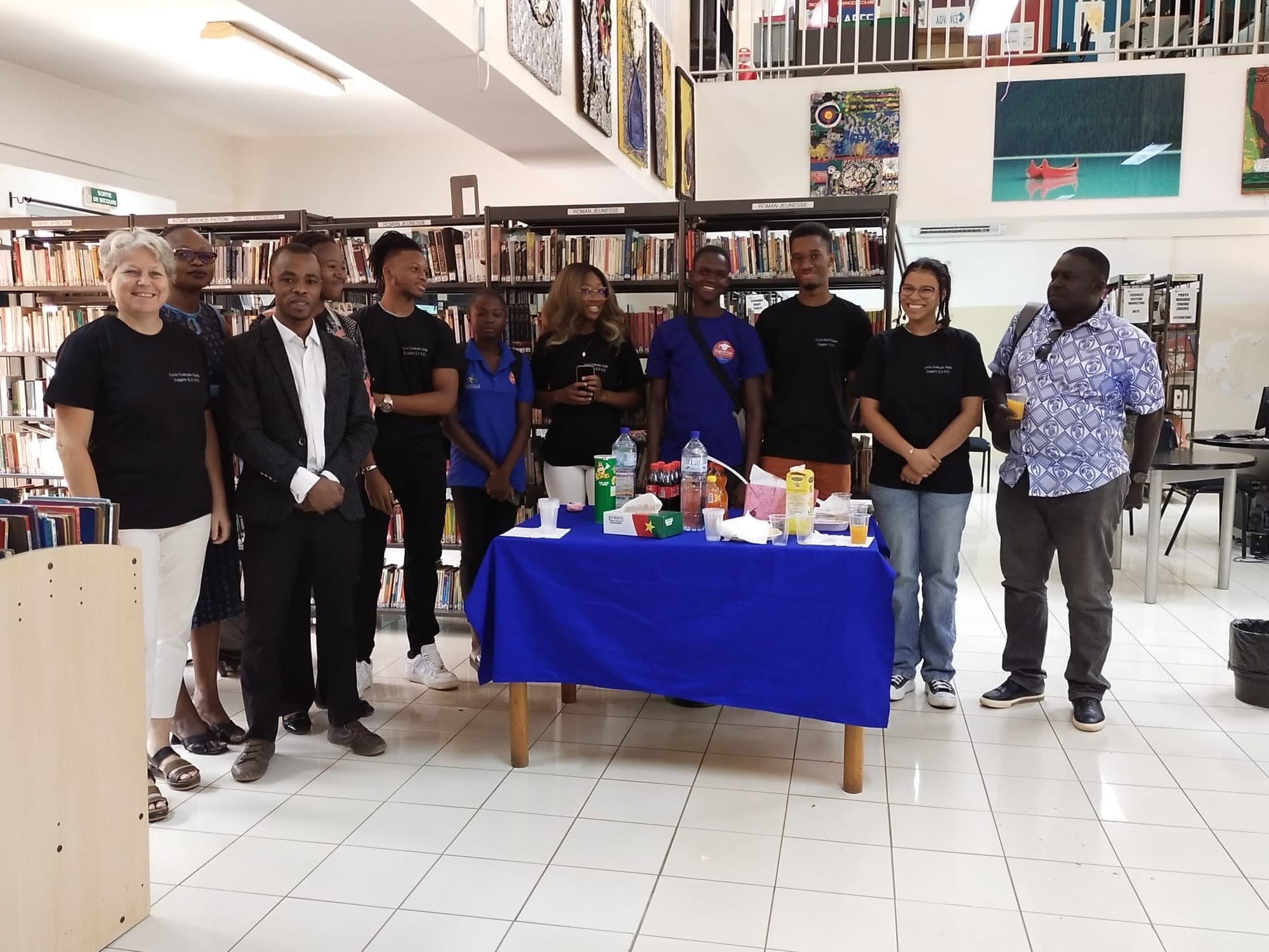 Rencontre en bibliothèque avec des partenaires